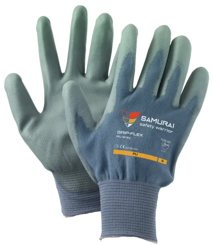 HANDSCHOEN GRIP-FLEX PU GRIJS 1 HANDSCHOEN GRIP-FLEX PU GRIJS